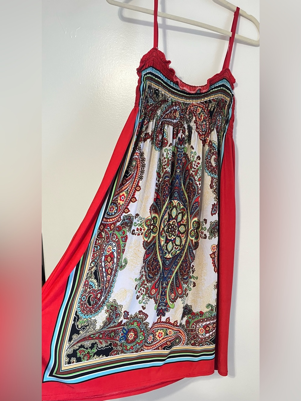 Red Paisley Maxi Sundress